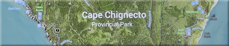 Part of the Cape Chignecto Map of the Trails