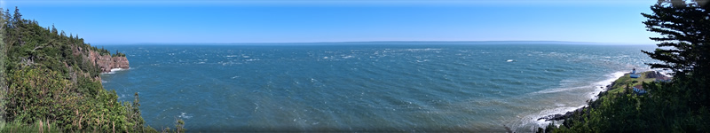 Cape d'Or Coastal Park Picture of Lighthouse and Bay of Fundy